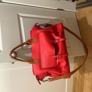 Italian traveling leather bag